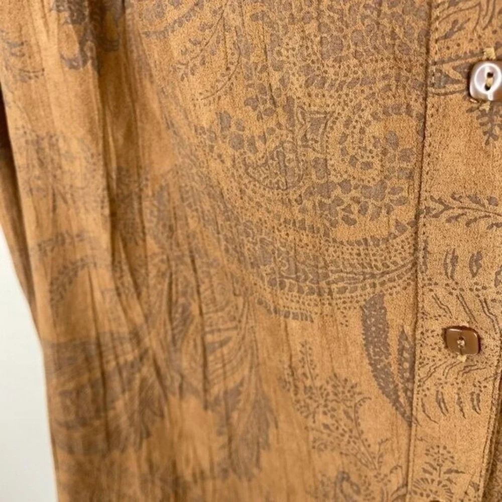 Vintage Sueded Jacket Shacket XLarge Western Country Cowgirl Top Earthy Neutral